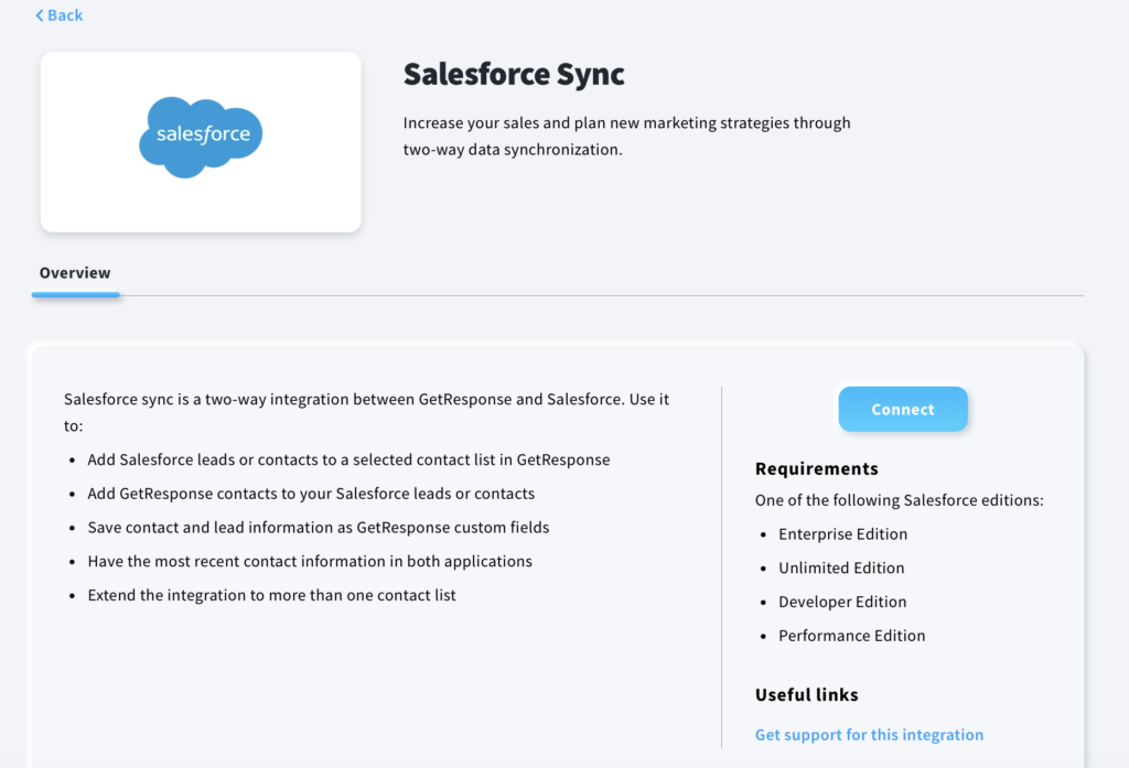 GetResponse Review 2025: Salesforce Sync